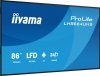 IIYAMA Monitor 86 cali LH8664UHS-B3AG 24/7,IPS,ANDROID 14,4K,2xHDMI,RJ45,    2xUSB,WiF,iUSB-C(DP-Alt),2x16W, iiSignage? (CMS), i